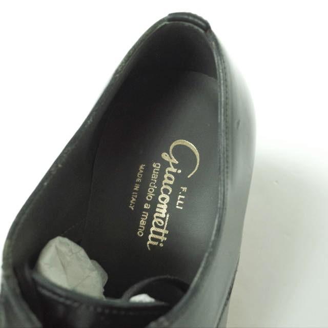 新品 F.LLI Giacometti フラテッリジャコメッティ CULATTA CAVALLO GUIDI ホースレザープレーントゥシューズ FG296 40(25cm) BLACK g10993 |  | 06