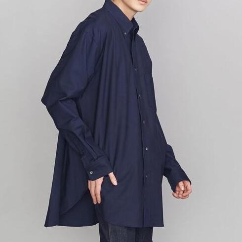 5525gallery x BEAUTY＆YOUTH 5525ギャラリー 21SS OX BD SHIRT オーバーサイズオックスフォードボタンダウンシャツ S/M ネイビー g11050 |  | 07