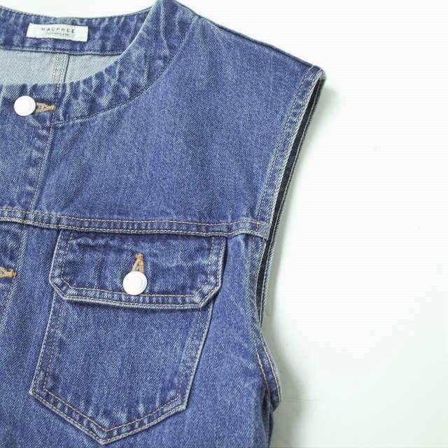 MACPHEE マカフィー 21SS 日本製 コットンデニムベルテッドベスト 12-07-11-07001 36(ONE SIZE) Indigo ジレ TOMORROWLAND トップス g11079 |  | 04
