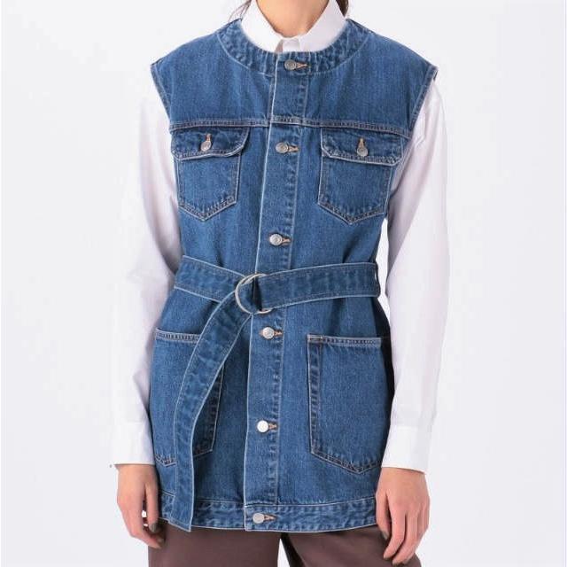 MACPHEE マカフィー 21SS 日本製 コットンデニムベルテッドベスト 12-07-11-07001 36(ONE SIZE) Indigo ジレ TOMORROWLAND トップス g11079 |  | 08
