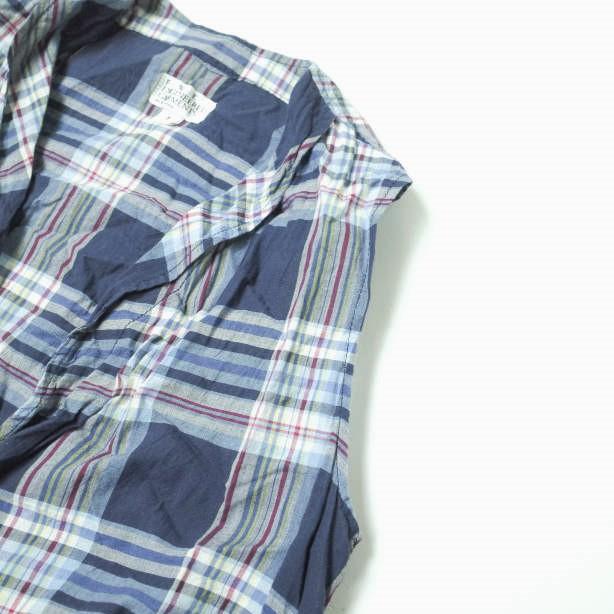 FWK by ENGINEERED GARMENTS エンジニアードガーメンツ Wrap Vest Dress - Madras Plaid ラップベストドレス 1 ネイビー ワンピース g11087 |  | 03