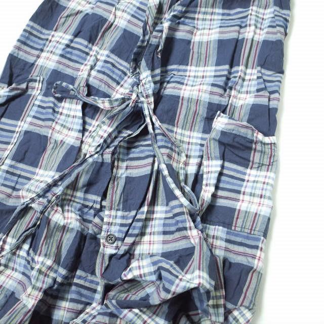 FWK by ENGINEERED GARMENTS エンジニアードガーメンツ Wrap Vest Dress - Madras Plaid ラップベストドレス 1 ネイビー ワンピース g11087 |  | 04