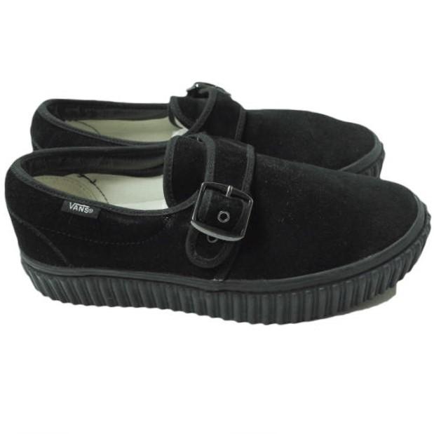 VANS バンズ STYLE 47 CREEPER スタイル47クリーパー US7(25cm) BLACK/BLACK ベルクロストラップ ...