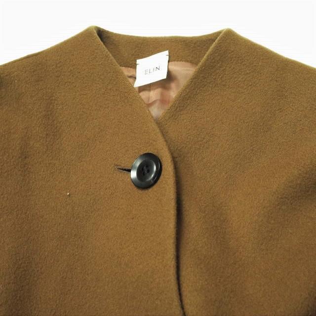 ELIN エリン 日本製 Wool-blend asymmetry coat ウールブレンド アシンメトリーコート 11705-33-0603