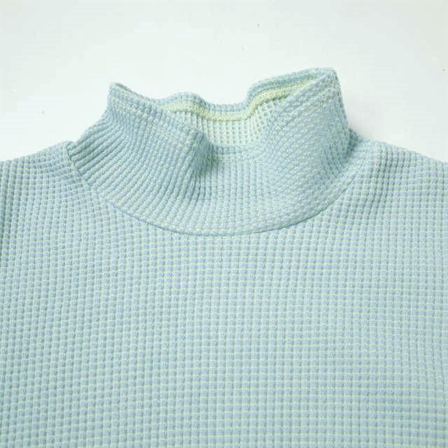 Ray BEAMS レイビームス 23SS 日本製 エルボーオープン ハイネックトップス 61-14-0087-101 BLUE ワッフル サーマル カットソー g11152 |  | 02