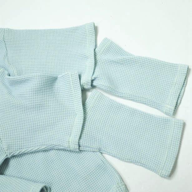 Ray BEAMS レイビームス 23SS 日本製 エルボーオープン ハイネックトップス 61-14-0087-101 BLUE ワッフル サーマル カットソー g11152 |  | 03
