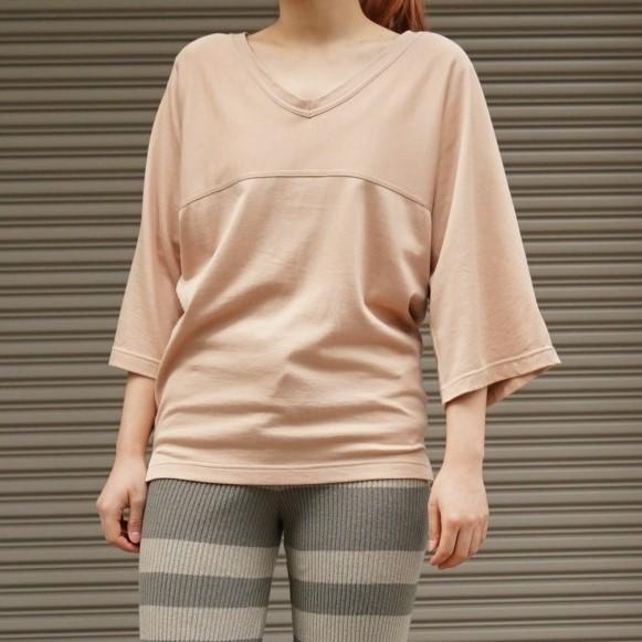 INSCRIRE アンスクリア 21SS 日本製 アメリカンフットボールTシャツ I21SS-CUT11 Free ベージュ Vネック カットソー トップス g11153 |  | 07