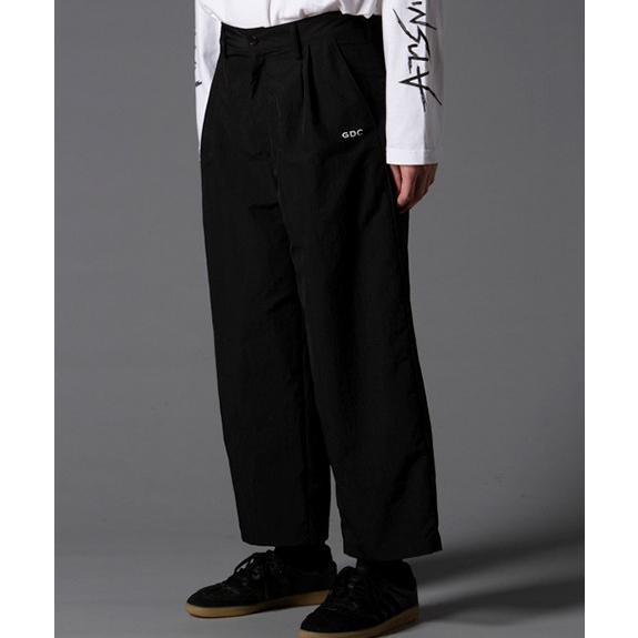 新品 GDC ジーディーシー 日本製 NYLON WIDE SLACKS ナイロンワイドスラックス M37016 M BLACK ナイロン 2タック パンツ ボトムス g11180 |  | 09