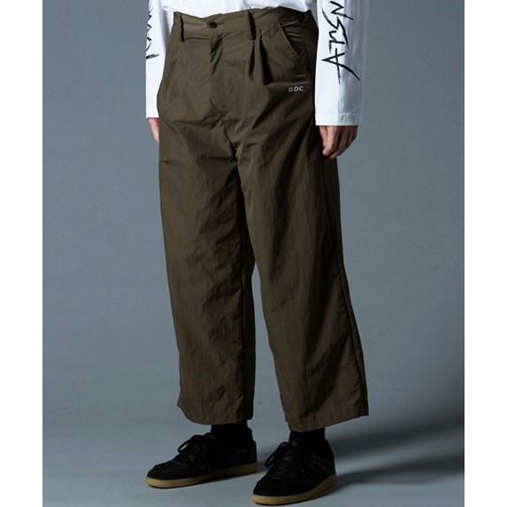 新品 GDC ジーディーシー 日本製 NYLON WIDE SLACKS ナイロンワイドスラックス M37016 M KHAKI 2タック パンツ ボトムス g11183 |  | 09