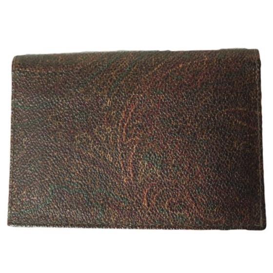 ETRO エトロ ペイズリーレザーカードケース ダークブラウン パスケース g11185 |  | 01