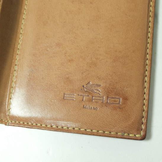 ETRO エトロ ペイズリーレザーカードケース ダークブラウン パスケース g11185 |  | 05