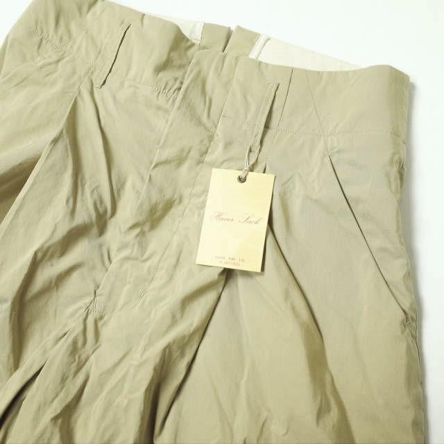 新品 HAVERSACK ハバーザック 日本製 コットンナイロン ガウチョパンツ 661608 1 ベージュ タック ボトムス g11211 |  | 04