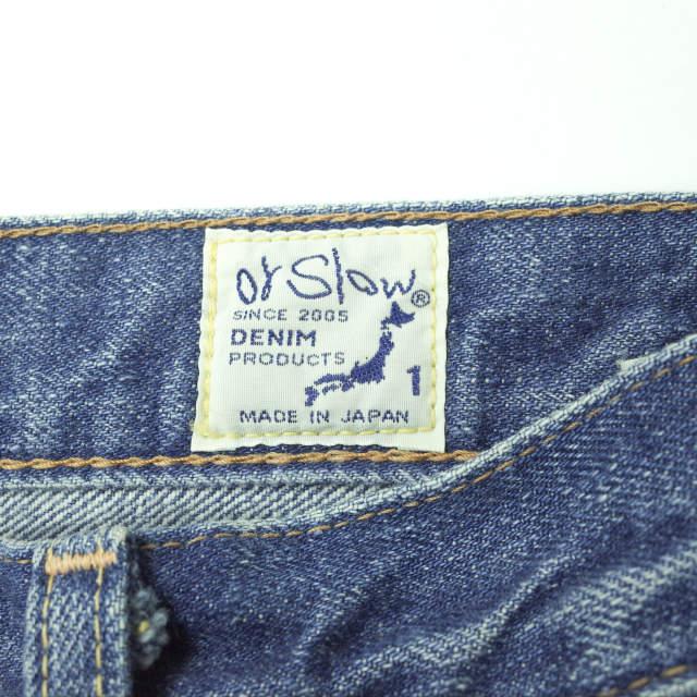 orslow x BEAMS BOY オアスロウ ビームスボーイ 別注 日本製 PEN SLIM ハイウエストテーパードデニムパンツ 1 インディゴ ジーンズ g11222 |  | 03