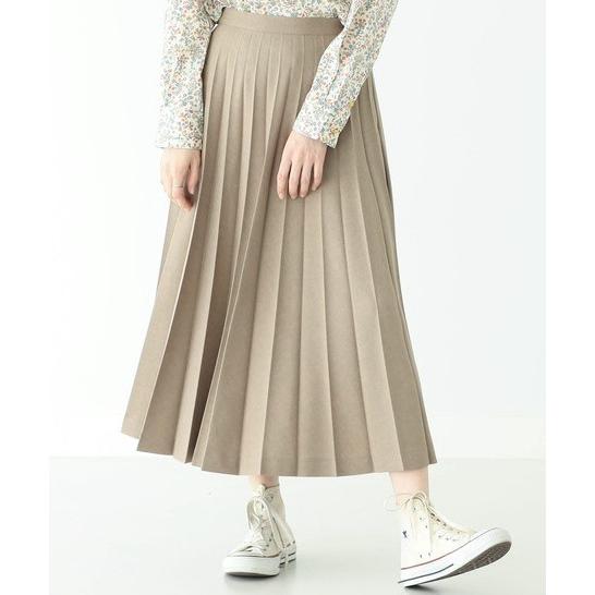 BEAMS BOY ビームスボーイ 19SS 日本製 ポリエステルトロ アコーディオンスカート 13-27-0465-408 ベージュ ロング プリーツ g11226 |  | 08