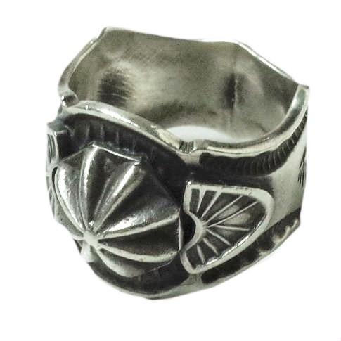 SUNSHINE REEVES サンシャインリーブス スタンプワーク＆コンチョリング 13号 シルバー 指輪 インディアンジュエリー ナバホ族 g11228 | 