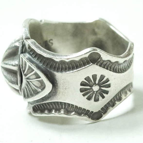 SUNSHINE REEVES サンシャインリーブス スタンプワーク＆コンチョリング 13号 シルバー 指輪 インディアンジュエリー ナバホ族 g11228 |  | 02