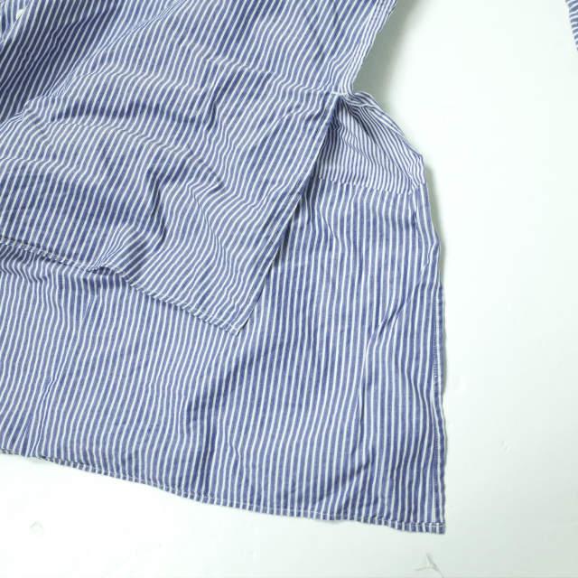 sawa takai サワタカイ 日本製 バンドカラーストライプロングシャツ FW15-3017 XS Blue Stripe 長袖 コットン トップス g11232 |  | 05