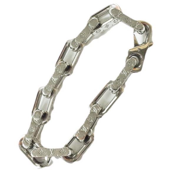 LOUIS VUITTON ルイ・ヴィトン イタリア製 ブレスレット・チェーン モノグラム M64223 シルバー Mサイズ アクセサリー g11297 |  | 02