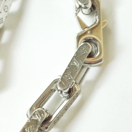 LOUIS VUITTON ルイ・ヴィトン イタリア製 ブレスレット・チェーン モノグラム M64223 シルバー Mサイズ アクセサリー g11297 |  | 05