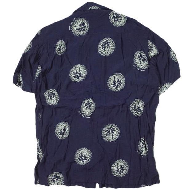 KONABAY HAWAII コナベイハワイ アメリカ製 Palm Tree Rayon Aloha Shirt ヤシの木柄 レーヨンアロハシャツ M ネイビー ハワイ製 g11317 |  | 01