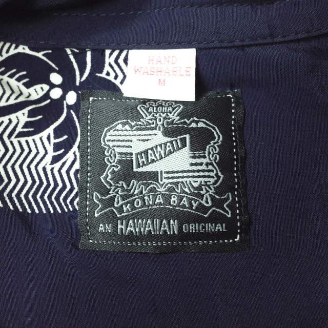 KONABAY HAWAII コナベイハワイ アメリカ製 Palm Tree Rayon Aloha Shirt ヤシの木柄 レーヨンアロハシャツ M ネイビー ハワイ製 g11317 |  | 02