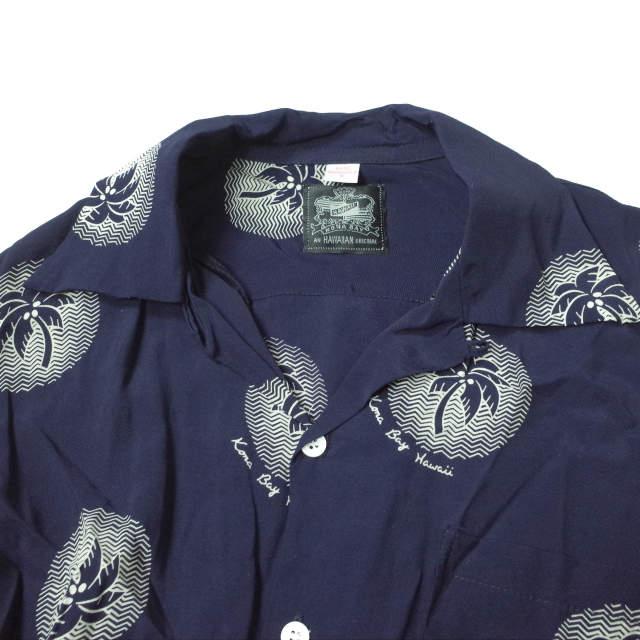 KONABAY HAWAII コナベイハワイ アメリカ製 Palm Tree Rayon Aloha Shirt ヤシの木柄 レーヨンアロハシャツ M ネイビー ハワイ製 g11317 |  | 03