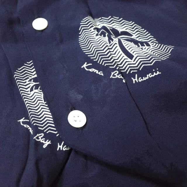 KONABAY HAWAII コナベイハワイ アメリカ製 Palm Tree Rayon Aloha Shirt ヤシの木柄 レーヨンアロハシャツ M ネイビー ハワイ製 g11317 |  | 06