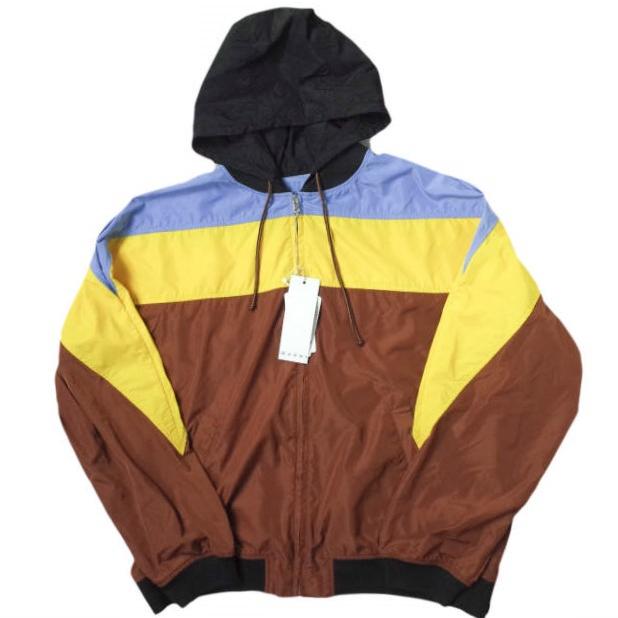 新品 MARNI マルニ 22SS カラーブロック ウインドブレーカー 新品 MARNI マルニ 22SS カラーブロック ウインドブレーカー