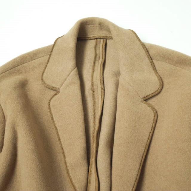 45R フォーティファイブアール 日本製 パイルカットメルトンのコート 2 キャメル 45rpm パイピング ローブ ガウン アウター g11353 |  | 02