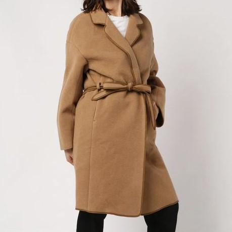 45R フォーティファイブアール 日本製 パイルカットメルトンのコート 2 キャメル 45rpm パイピング ローブ ガウン アウター g11353 |  | 06