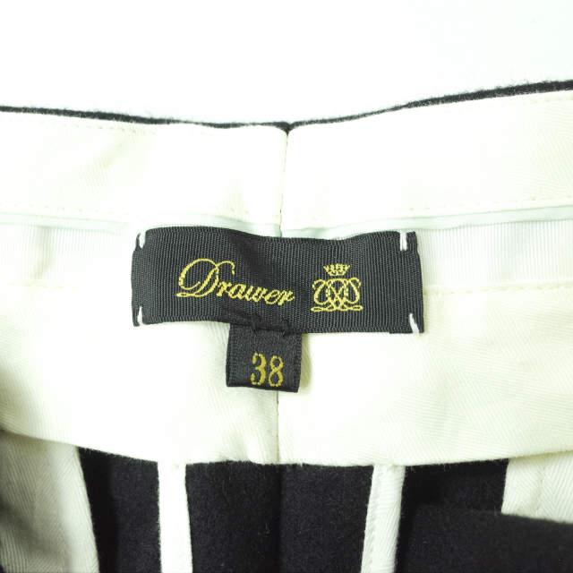 Drawer ドゥロワー 20AW 日本製 ウールフラノタックパンツ 6514-236-1050 38 ブラック スラックス ボトムス g11355 |  | 07