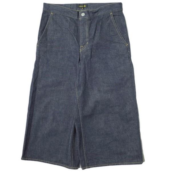 Drawer ドゥロワー 日本製 DENIM GAUCHO PANTS デニムガウチョパンツ 6514-277-0548 38 Indigo セルビッチ ジーンズ 赤耳 ボトムス g11356 | 