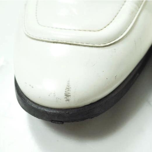 Stella McCartney ステラマッカートニー パテントレザー ビットローファーミュール 36(22.5-23cm) ホワイト エナメル サンダル g11367 |  | 05