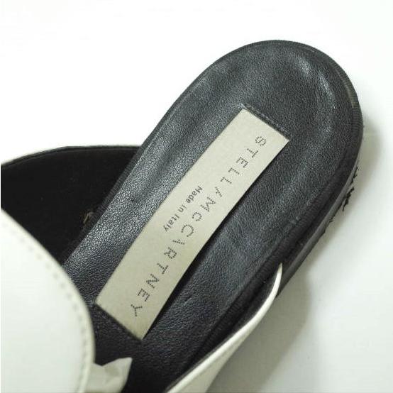 Stella McCartney ステラマッカートニー パテントレザー ビットローファーミュール 36(22.5-23cm) ホワイト エナメル サンダル g11367 |  | 08