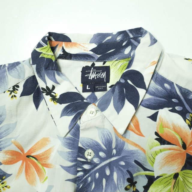 OLD STUSSY オールド ステューシー アメリカ製 紺タグ フラワー 
