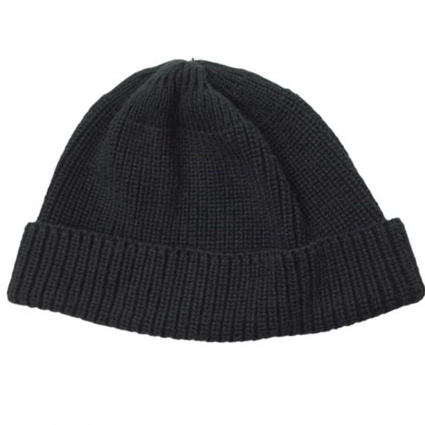 Leuchtfeuer ロイフトフォイヤー WALFANGER COTTON ACRYLIC コットンアクリルニットビーニー ブラック ニットキャップ ロール g11392 |  | 01