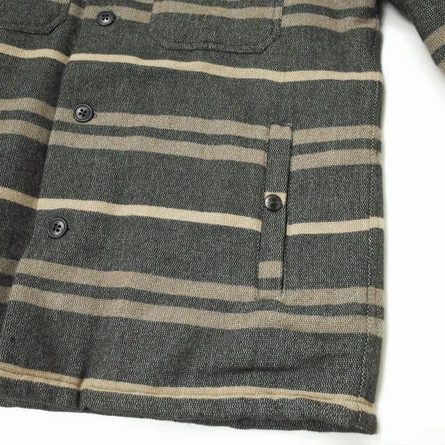 RRL ダブルアールエル STRIPE BLANKET W/NYLON QUILTING SHIRTS RRL ダブルアールエル STRIPE BLANKET W/NYLON QUILTING SHIRTS