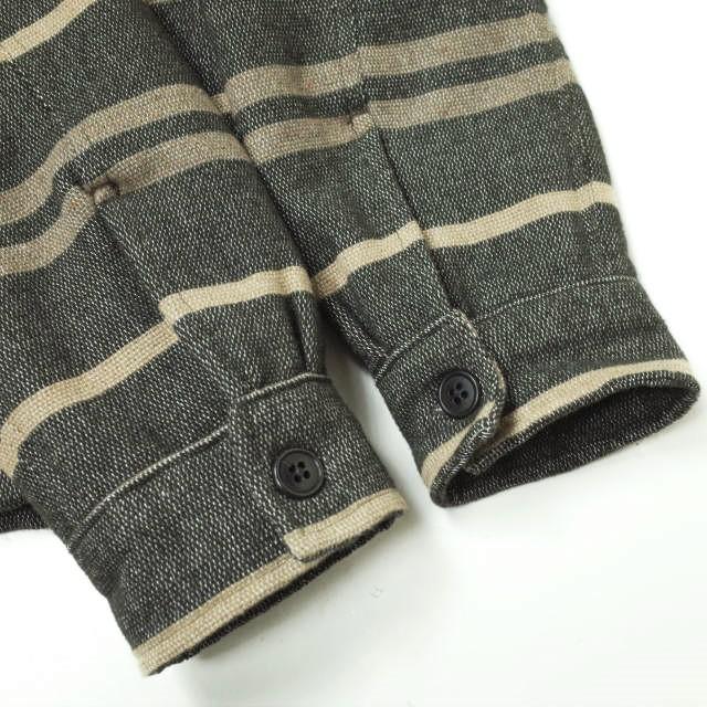 激安アウトレット RRL ダブルアールエル STRIPE BLANKET W/NYLON QUILTING SHIRTS JACKET ボーダーブランケット シャツジャケット M Double RL 中綿 g11443