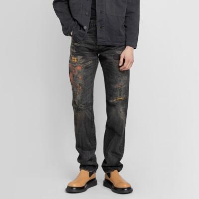 RRL ダブルアールエル SLIM FIT CUSTOM BLACK WASH DENIM PANTS 