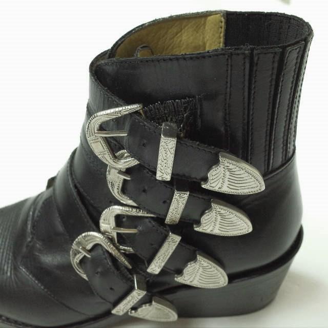 TOGA PULLA トーガ プルラ 4 METAL COWBOY BOOTS 4メタルバックルカウボーイブーツ 1114G 37(23-23.5cm) ブラック ショート g11473 |  | 07