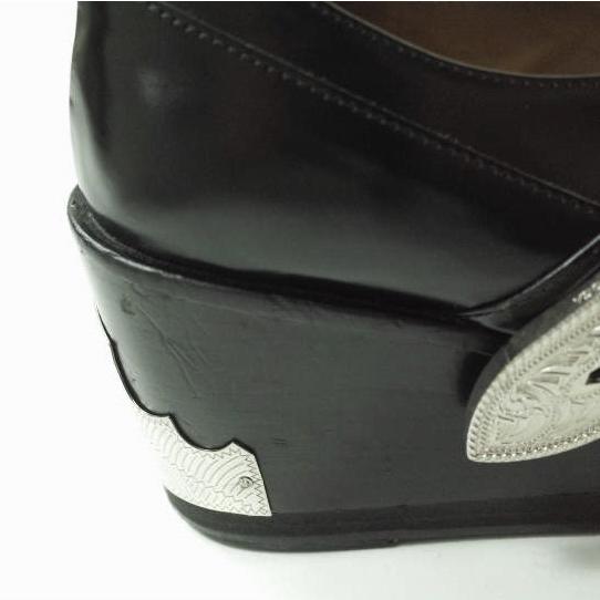 TOGA PULLA トーガ プルラ Buckled Wedge Heel Monk Strap メタル