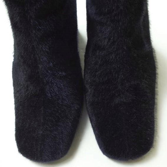 TOGA PULLA トーガ プルラ メタルバックル バイカラーアンクルブーツ 0517G 37(23-23.5cm) NAVY/BLACK/BROWN ファー ショート g11475 |  | 04