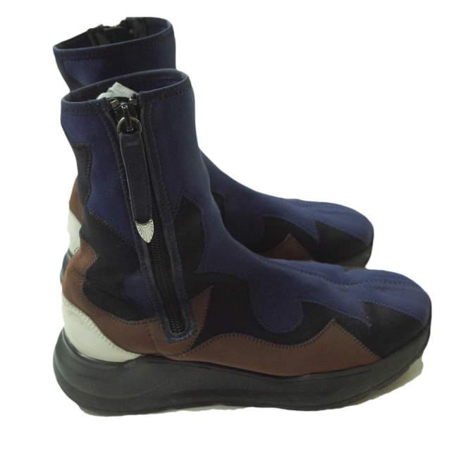 TOGA PULLA トーガ プルラ 2019年製 ネオプレーンサイドジップブーツ 0519G 37(23.5cm) NAVY/BLACK/BROWN ウエスタン スニーカー g11476 |  | 02