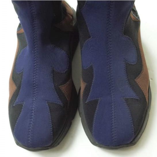 TOGA PULLA トーガ プルラ 2019年製 ネオプレーンサイドジップブーツ 0519G 37(23.5cm) NAVY/BLACK/BROWN ウエスタン スニーカー g11476 |  | 04