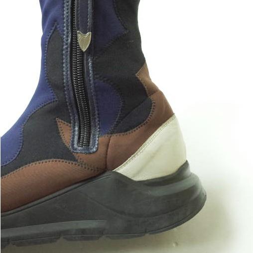 TOGA PULLA トーガ プルラ 2019年製 ネオプレーンサイドジップブーツ 0519G 37(23.5cm) NAVY/BLACK/BROWN ウエスタン スニーカー g11476 |  | 07