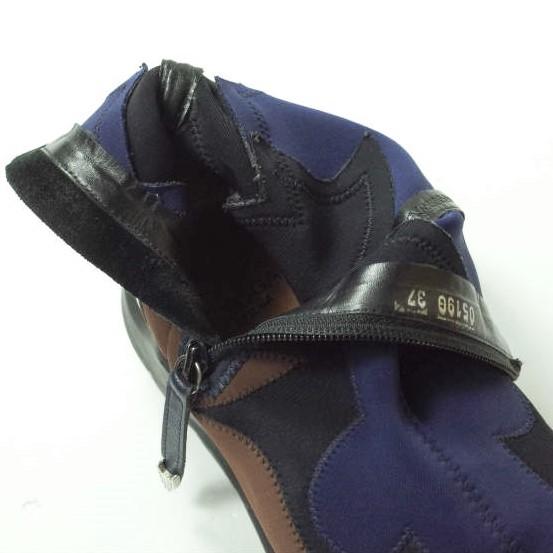 TOGA PULLA トーガ プルラ 2019年製 ネオプレーンサイドジップブーツ 0519G 37(23.5cm) NAVY/BLACK/BROWN ウエスタン スニーカー g11476 |  | 08