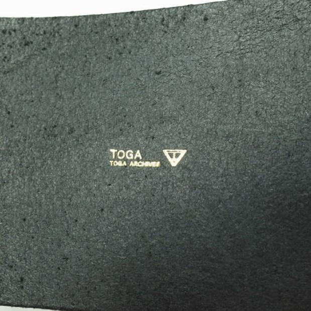 TOGA トーガ レザーバックルワイドベルト ONE SIZE ブラック ARCHIVES g11489 |  | 06