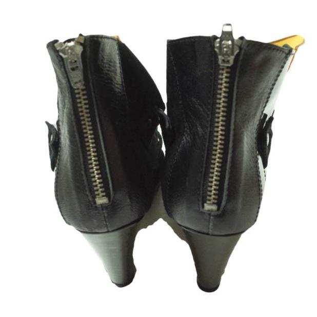 TOGA トーガ 異素材ドッキング レースアップヒールサンダル TA22-AJ522 38(24-24.5cm) ブラック グラディエーター シューズ g11497 |  | 03