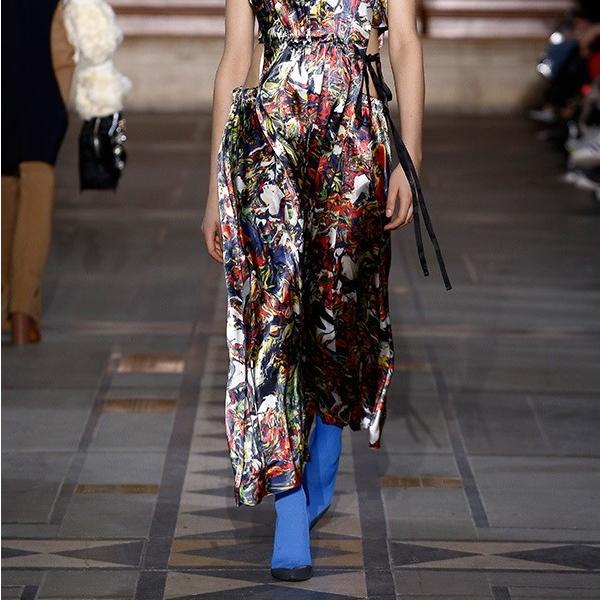 TOGA トーガ 17AW Heel Knit Leather Trimmed Ankle Boots リブニットアンクルブーツ TA81-AJ127 37(23-23.5cm) ブルー ソックス g11498 |  | 09