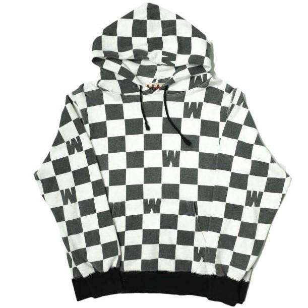 WEIRDO ウィアード 日本製 CHECKER SWEAT HOODIE チェッカーパターン 